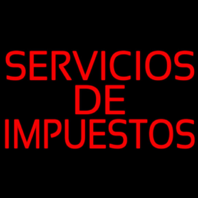 Servicios De Impuestos Enseigne Néon