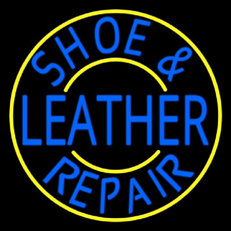 Shoe And Leather Repair Enseigne Néon