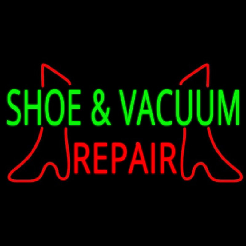 Shoe And Vacuum Repair Enseigne Néon