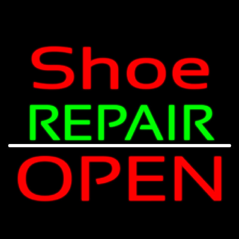 Shoe Repair Open Enseigne Néon