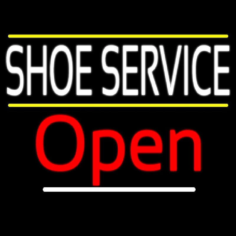 Shoe Service Open Enseigne Néon