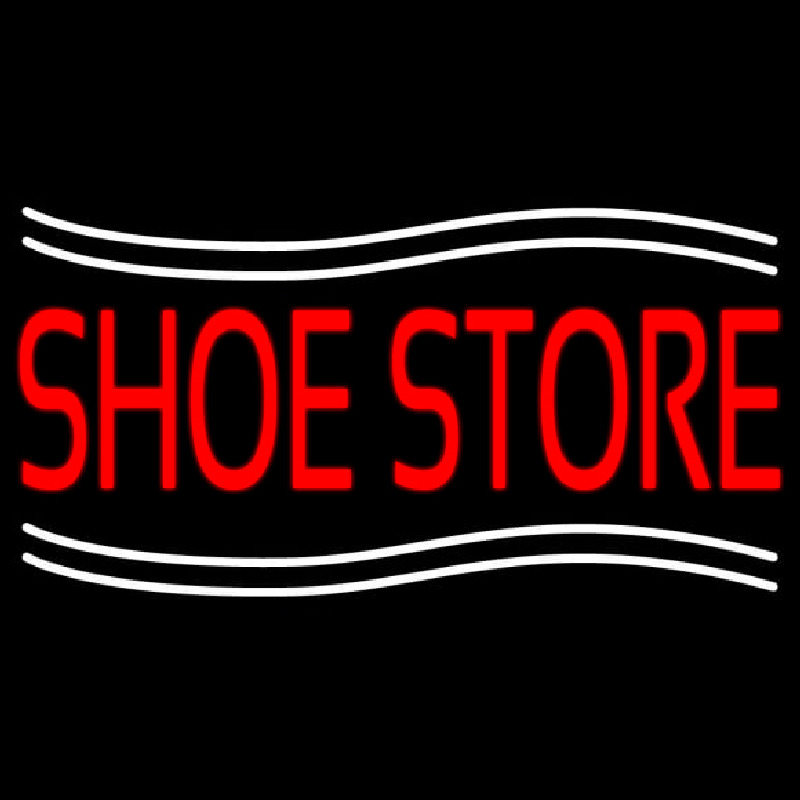 Shoe Store With Line Enseigne Néon