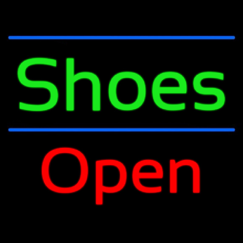 Shoes Open Enseigne Néon