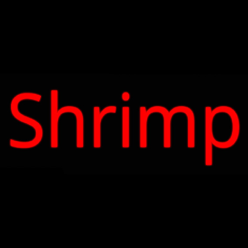 Shrimp Cursive 3 Enseigne Néon