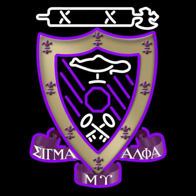 Sigma Alpha Mu Chapters Logo Enseigne Néon