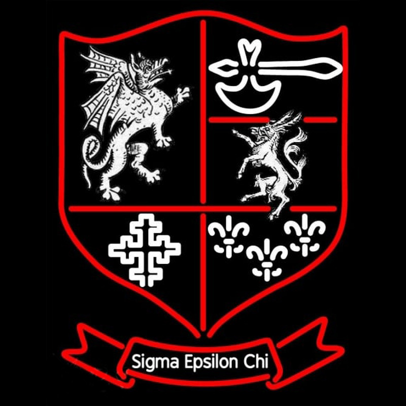 Sigma Epsilon Chi Logo Enseigne Néon