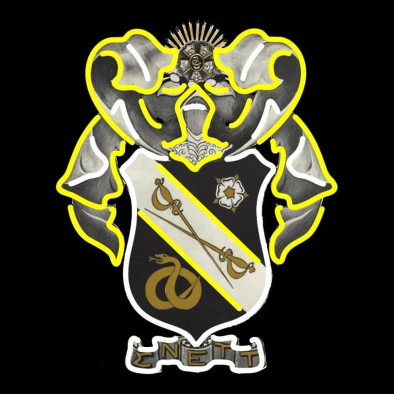 Sigma Nu Chapters Logo Enseigne Néon