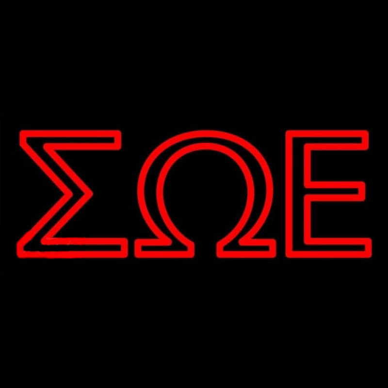 Sigma Omega Epsilon Enseigne Néon