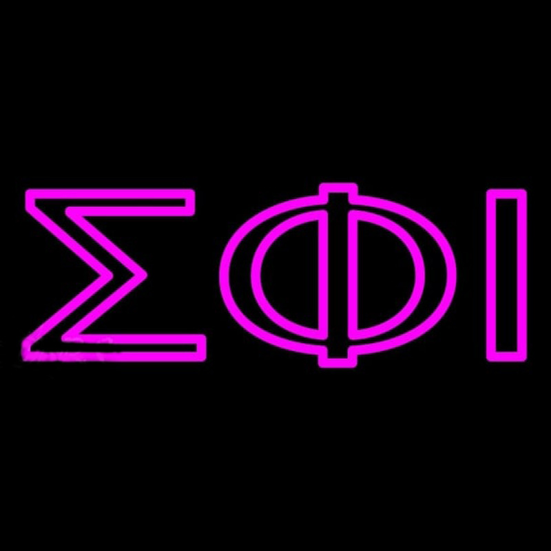 Sigma Phi Iota Enseigne Néon