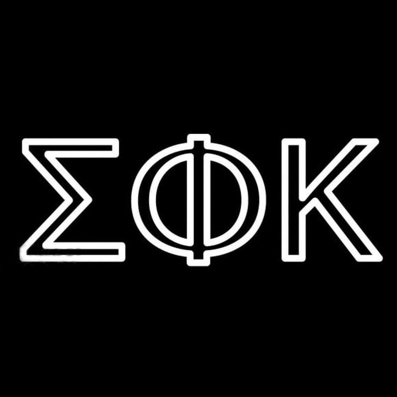 Sigma Phi Kappa Enseigne Néon