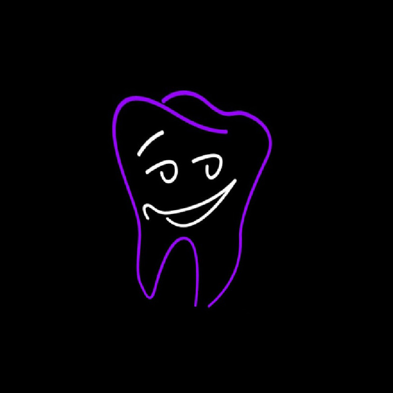 Smiling Dental Logo Enseigne Néon