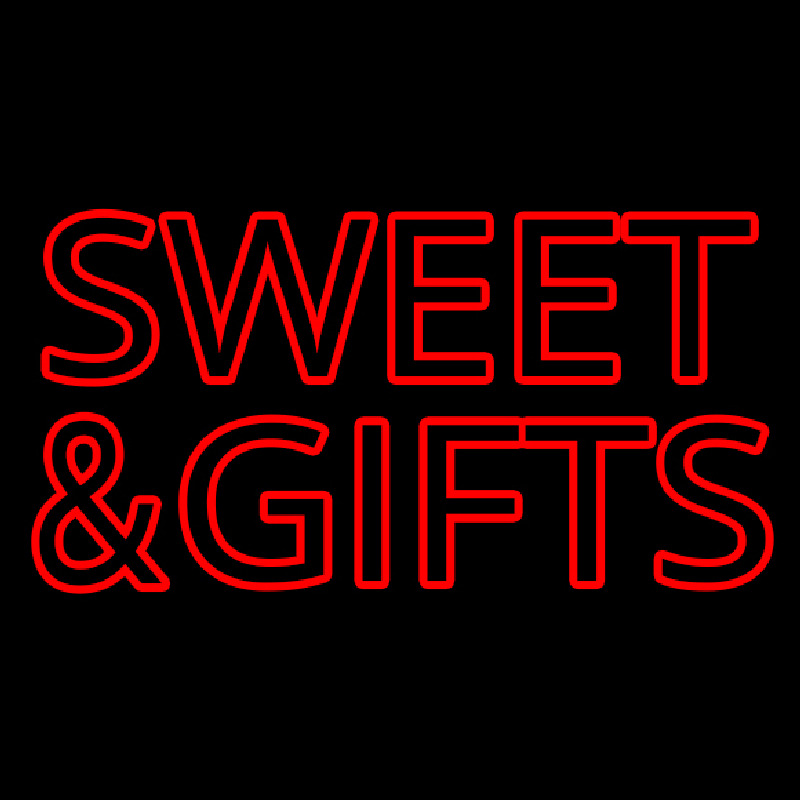 Sweets And Gifts Red Enseigne Néon