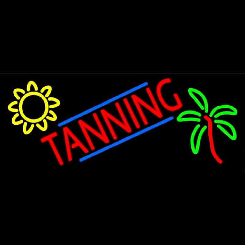 Tanning With Logo Enseigne Néon