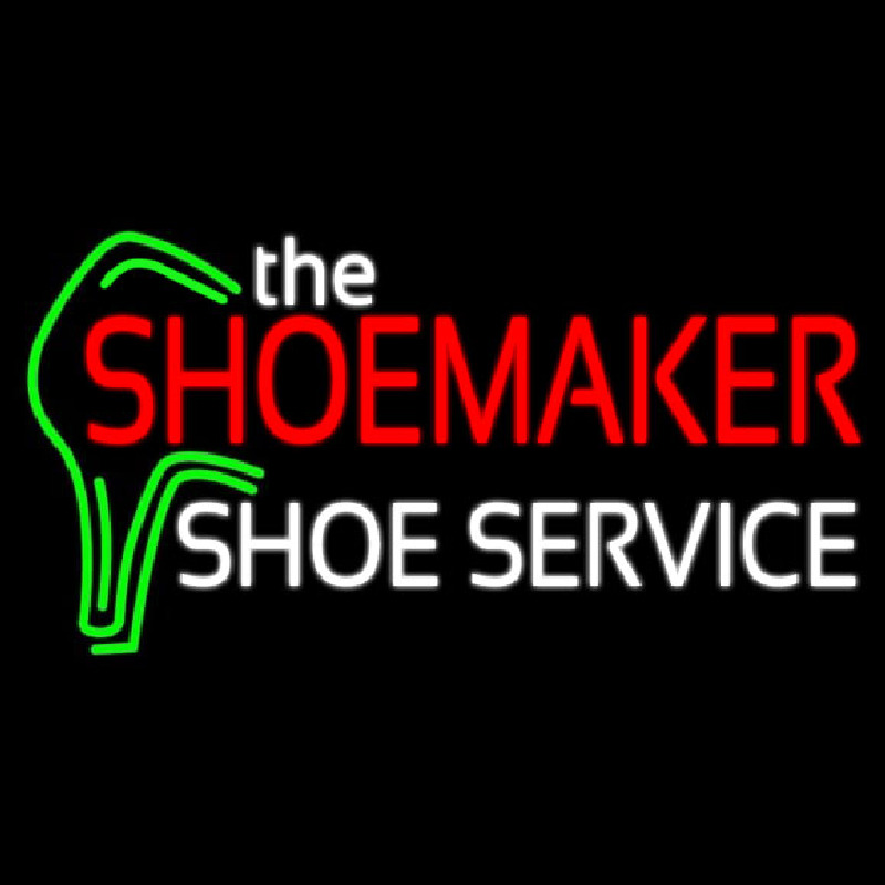 The Shoe Maker Shoe Service Enseigne Néon