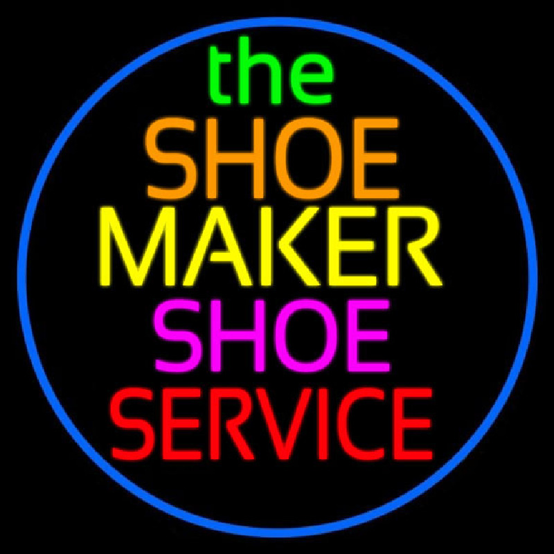 The Shoe Maker Shoe Service Enseigne Néon