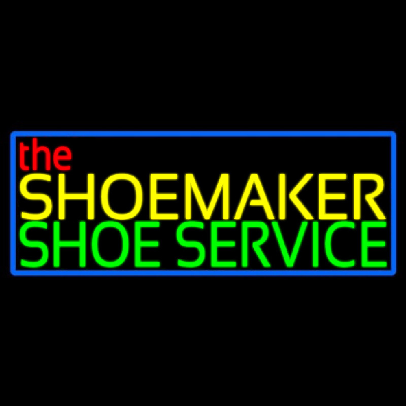 The Shoe Maker Shoe Service Enseigne Néon