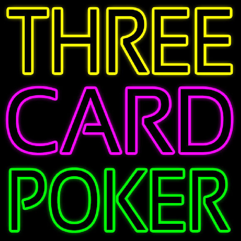 Three Card Poker 2 Enseigne Néon