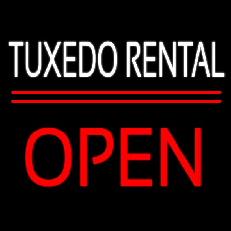 Tu edo Rental Block Open Enseigne Néon