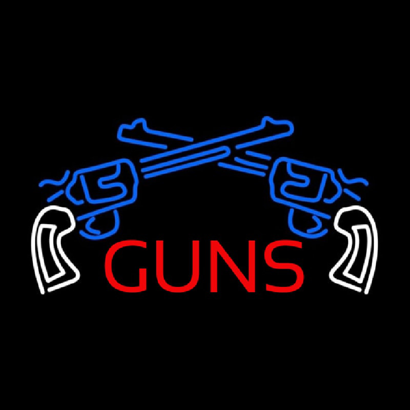 Two Gun Logo Enseigne Néon