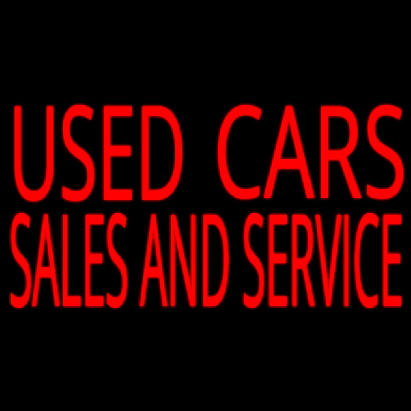 Used Cars Sales And Service Enseigne Néon