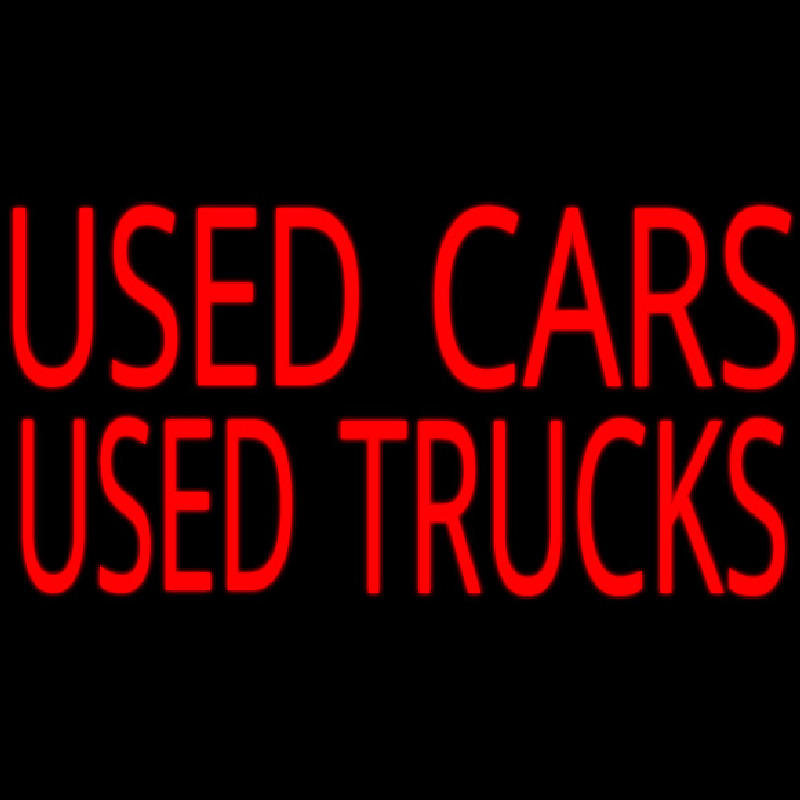 Used Cars Used Truckes Enseigne Néon