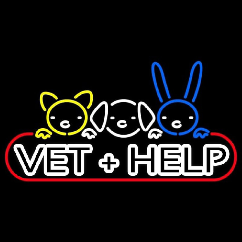 Vet Help Enseigne Néon