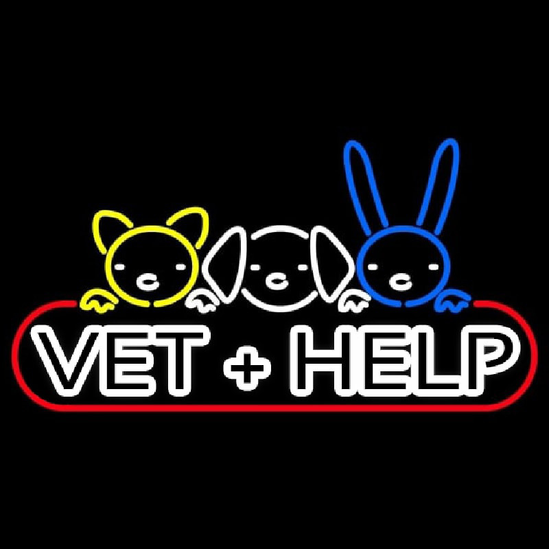 Vet Help Enseigne Néon