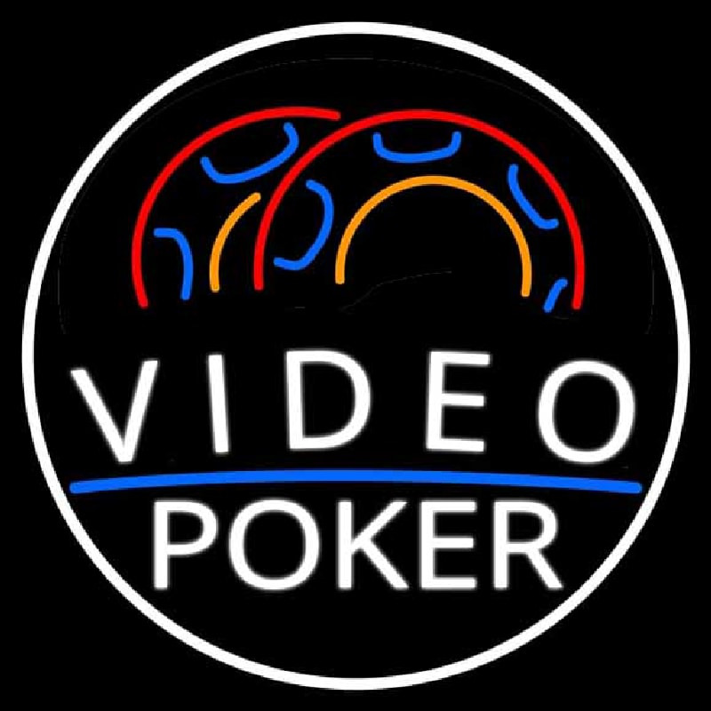 Video Poker 1 Enseigne Néon