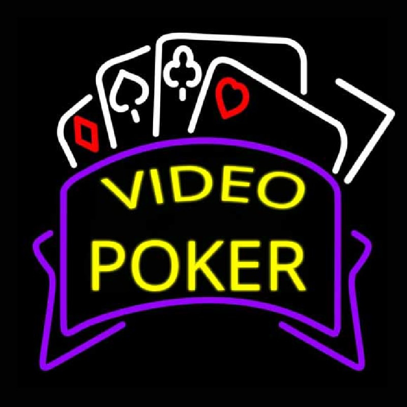 Video Poker Enseigne Néon