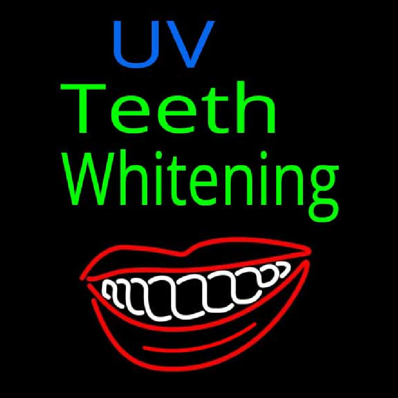 Vu Teeth Whitening Enseigne Néon