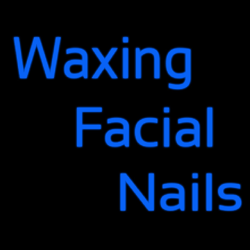 Wa ing Facial Nails Enseigne Néon