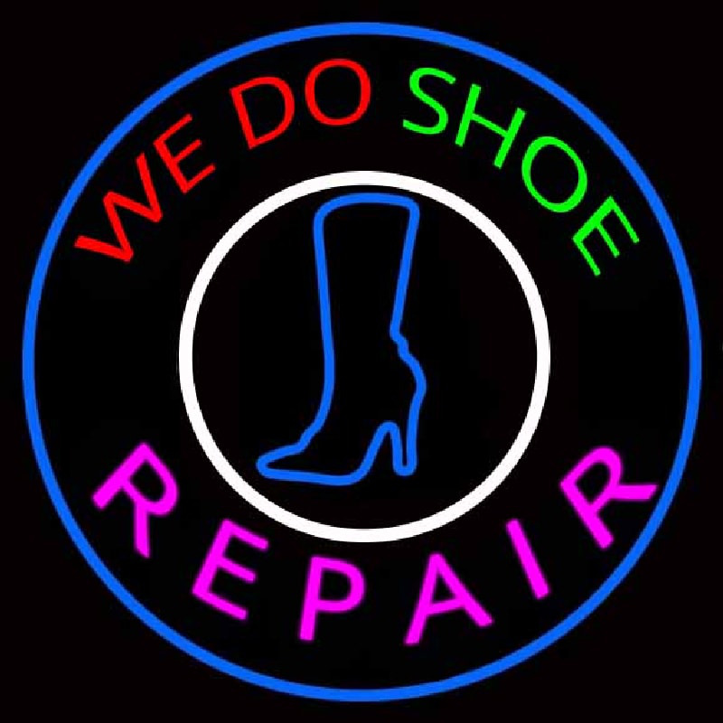 We Do Shoe Repair Enseigne Néon