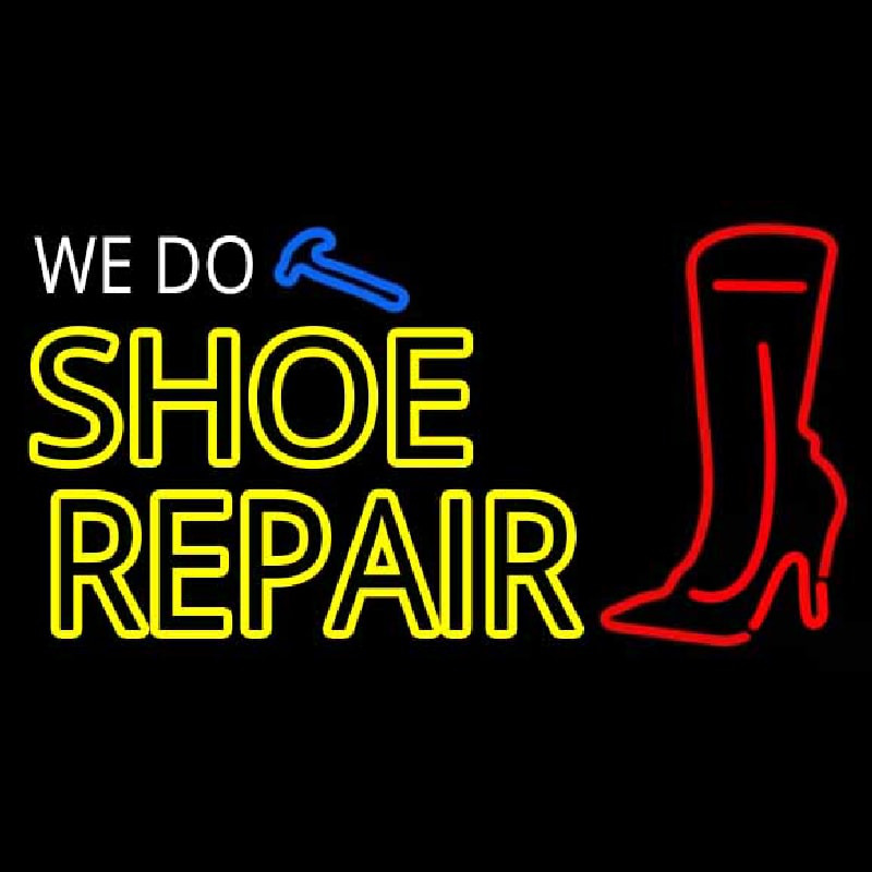 We Do Shoe Repair Enseigne Néon