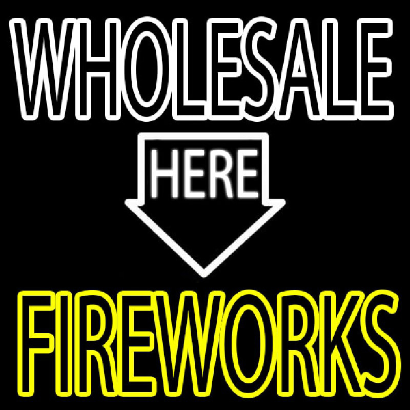 Wholesale Fireworks Here Enseigne Néon