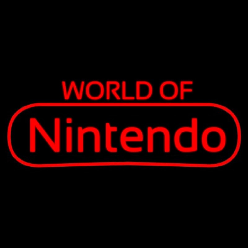 World Of Nintendo Enseigne Néon