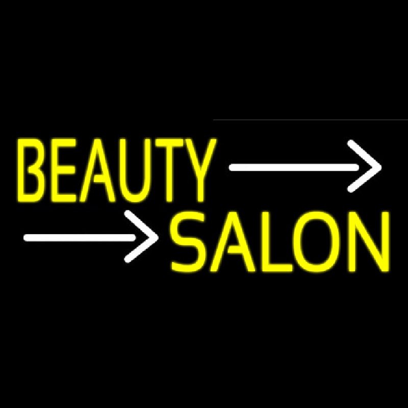 Yellow Beauty Salon Enseigne Néon