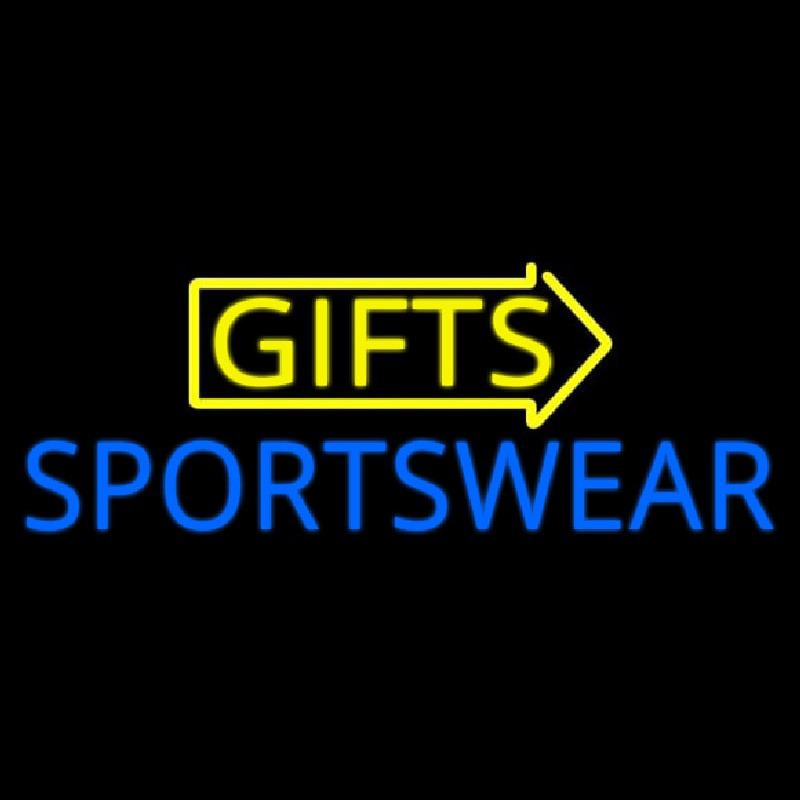 Yellow Gifts Sportswear Enseigne Néon