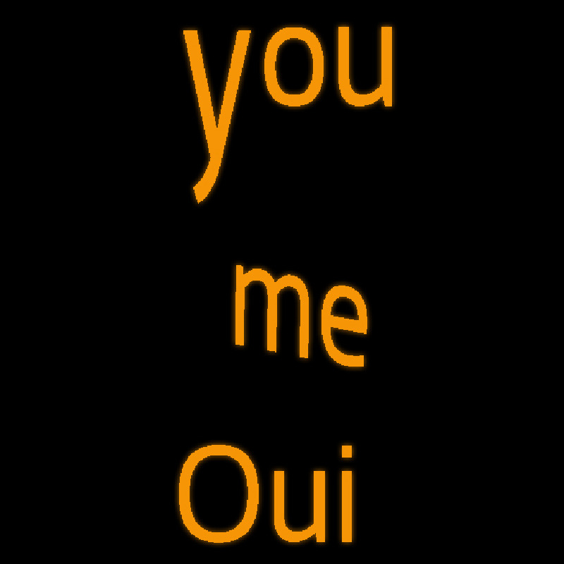 You Me Enseigne Néon