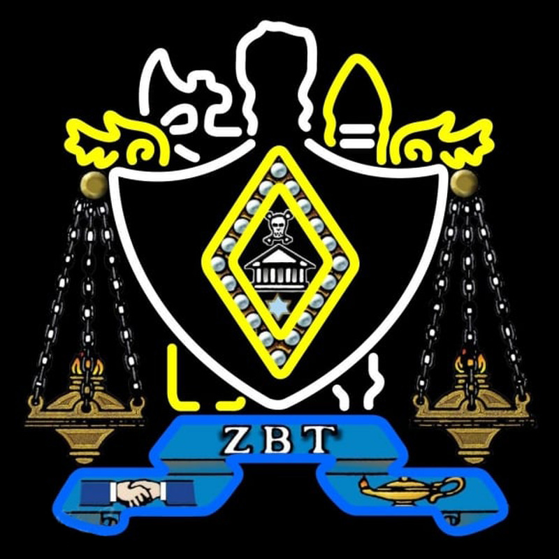 Zeta Beta Tau Chapters Logo Enseigne Néon