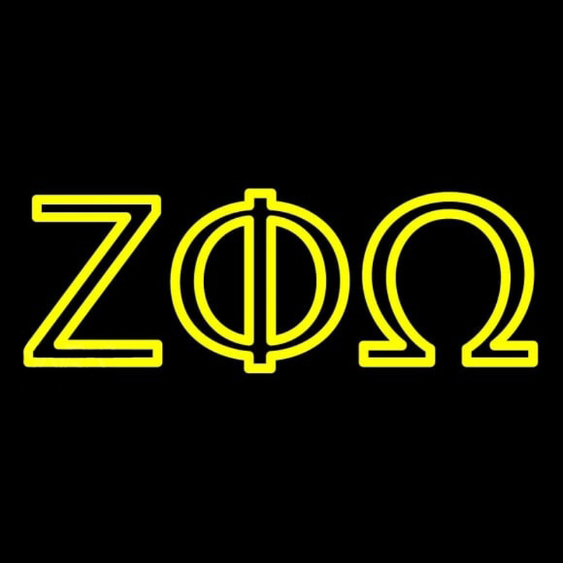 Zeta Phi Omega Enseigne Néon