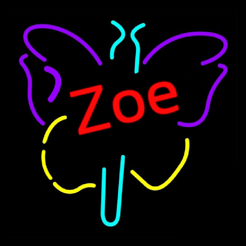 Zoe Butterfly Enseigne Néon