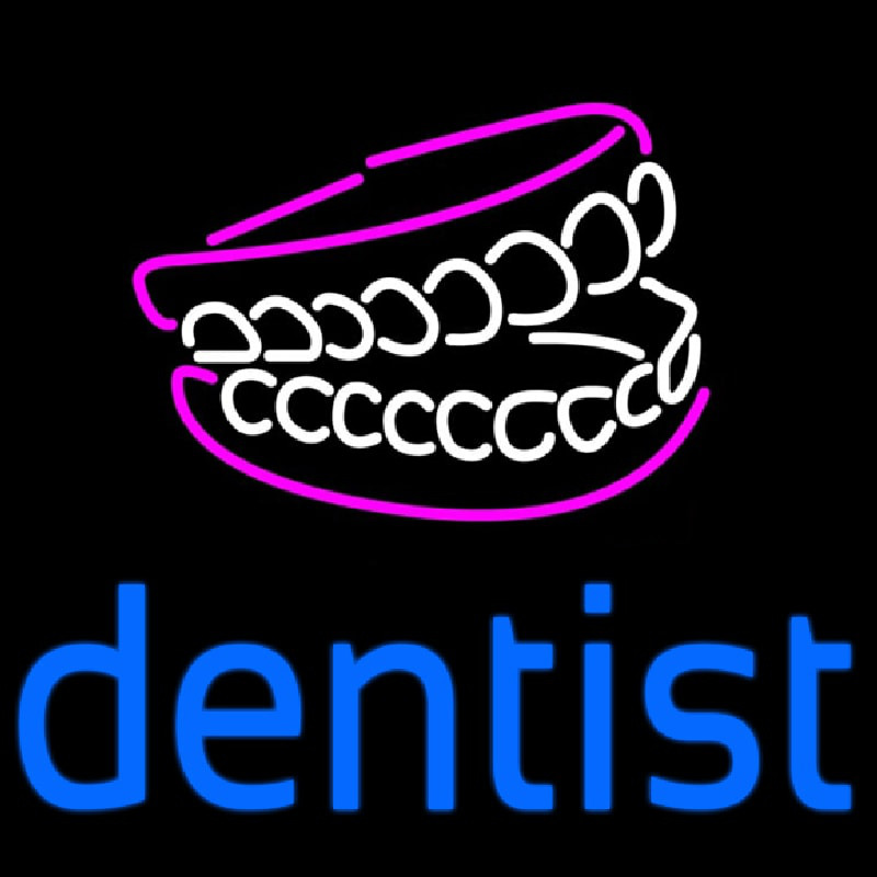 Dentist Tooth Logo Enseigne Néon