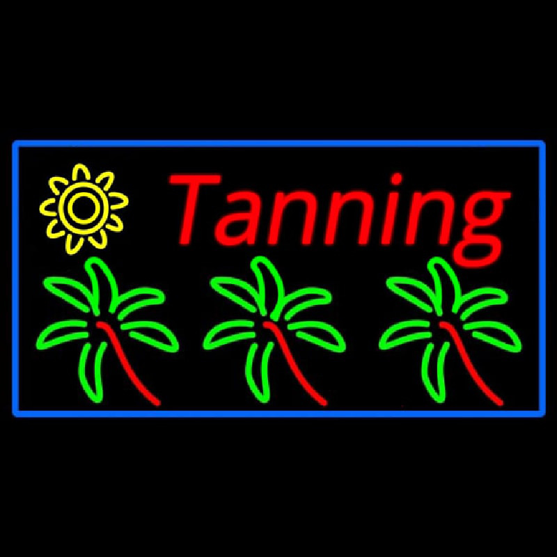 Tanning With Logo Enseigne Néon