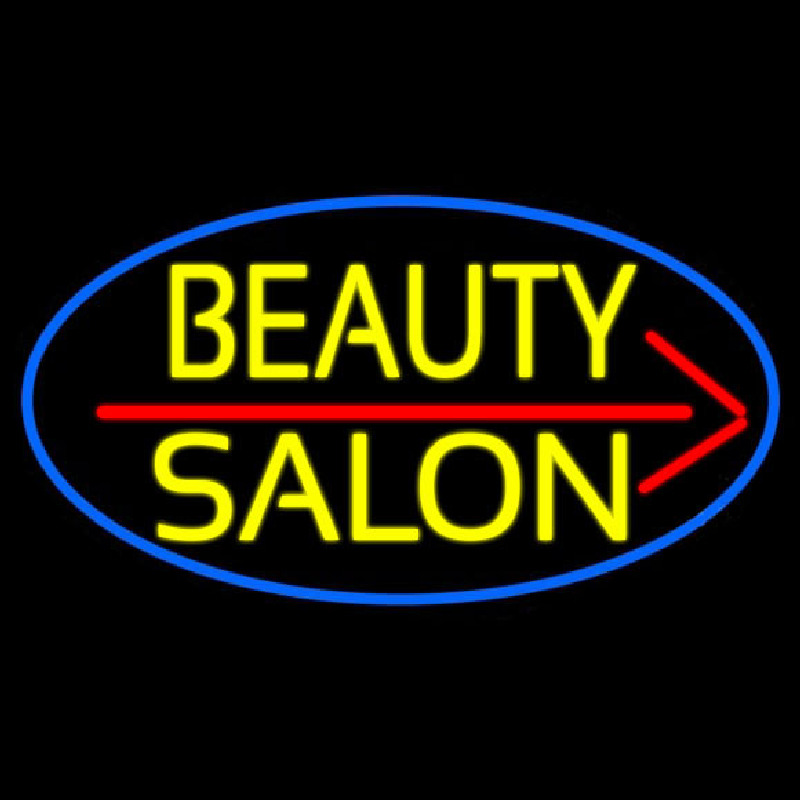 Yellow Beauty Salon Enseigne Néon