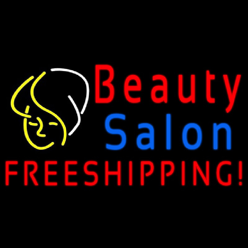 Beauty Salon Free Shipping Logo Enseigne Néon