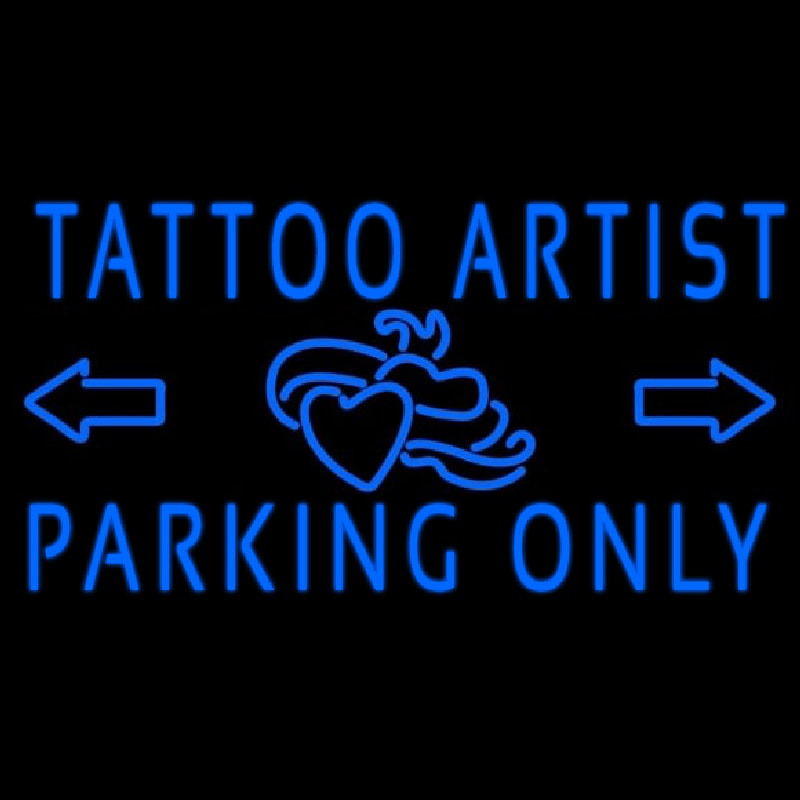 Tattoo Artist Parking Only Enseigne Néon