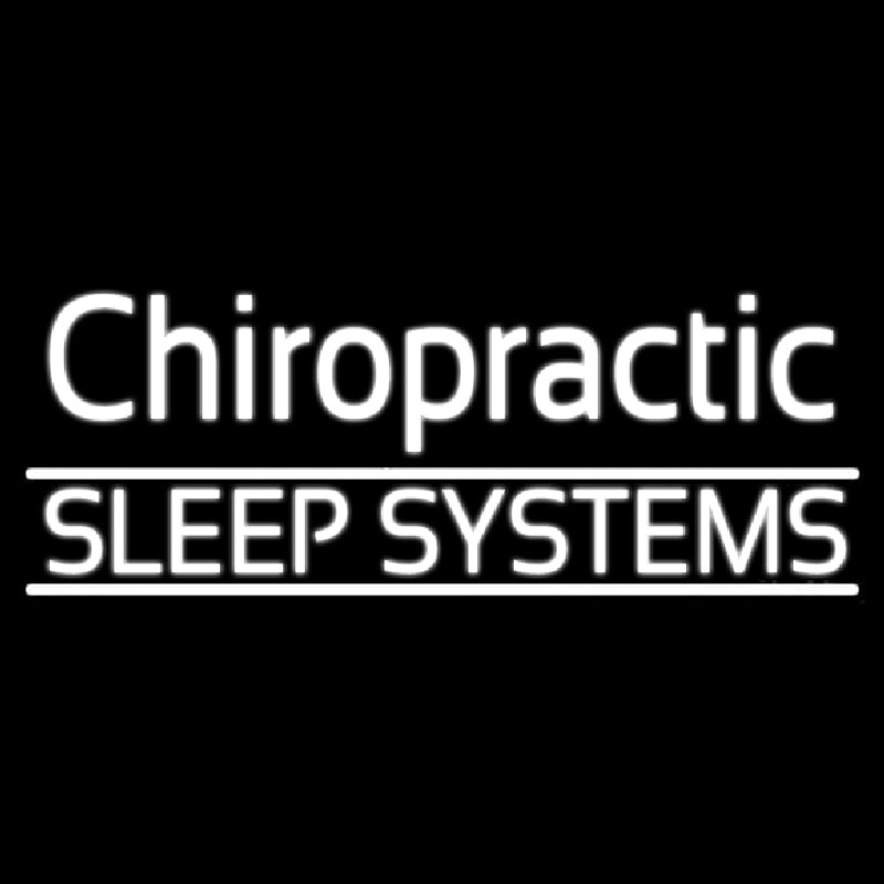 Chiropractic Sleep Systems Enseigne Néon