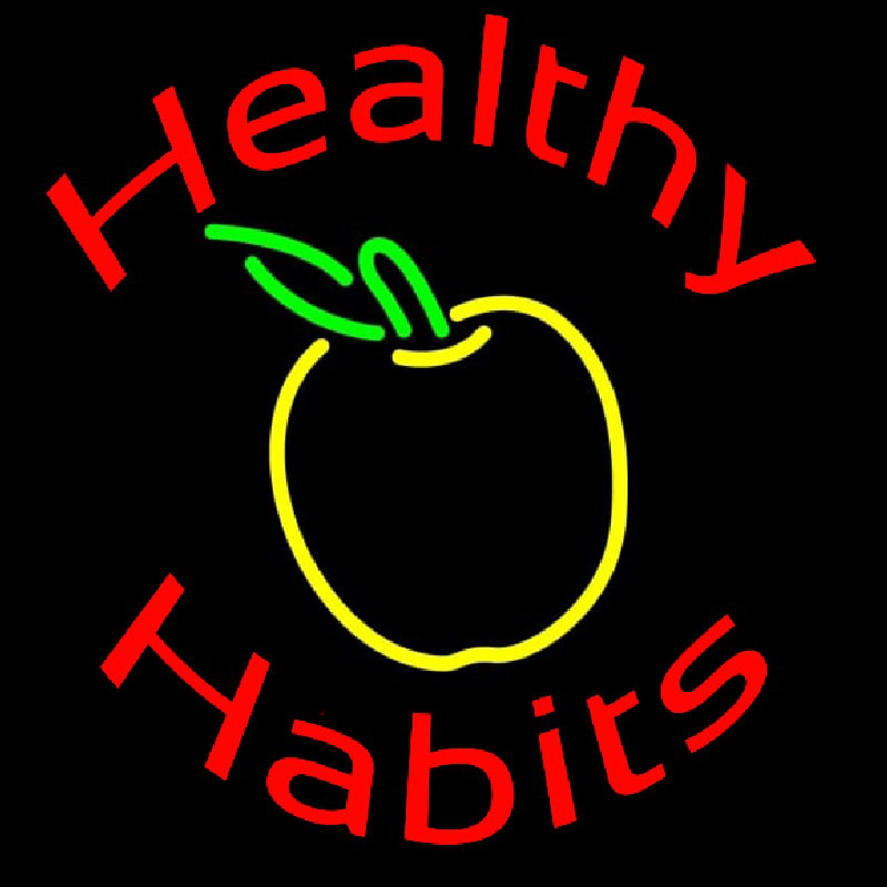 Healthy Habits Enseigne Néon