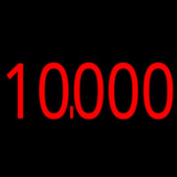 10000 Red Enseigne Néon