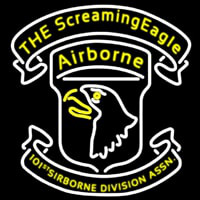 101st Airborne Division Screaming Eagle Enseigne Néon